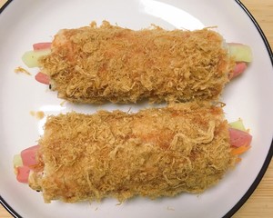 (innovative Way to Eat Whole Wheat Bread) (no Rice) Crab Meat Floss Sushi Roll recipe