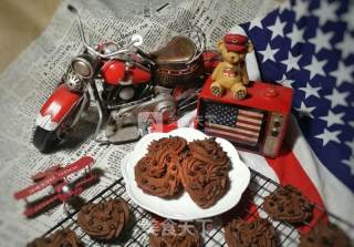 #aca Baking Star Competition# Chocolate Crisp Bean Sweetheart Cookies recipe