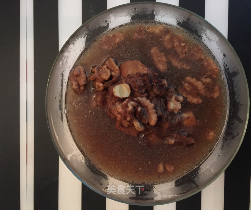 Walnut Lotus Seed Pork Bone Pot recipe