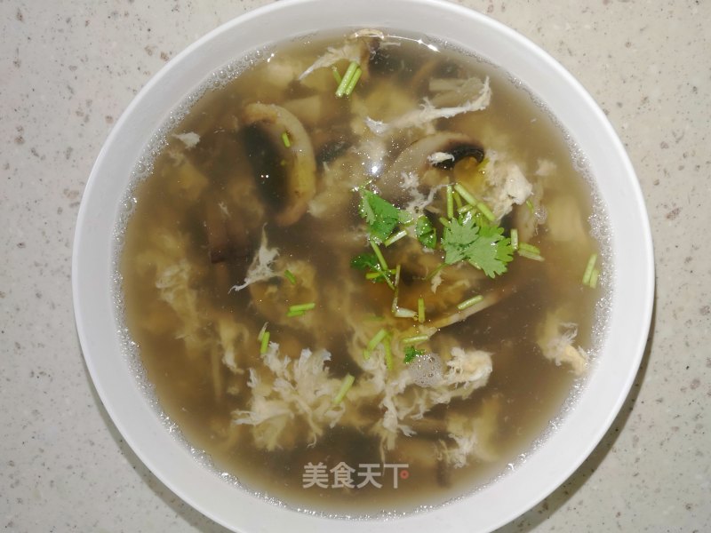 Mushroom Egg Soup recipe
