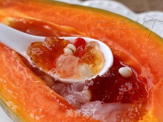 Papaya Peach Gum Beauty Soup recipe