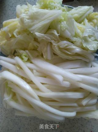 Stir-fried Cabbage with Sea Rice recipe