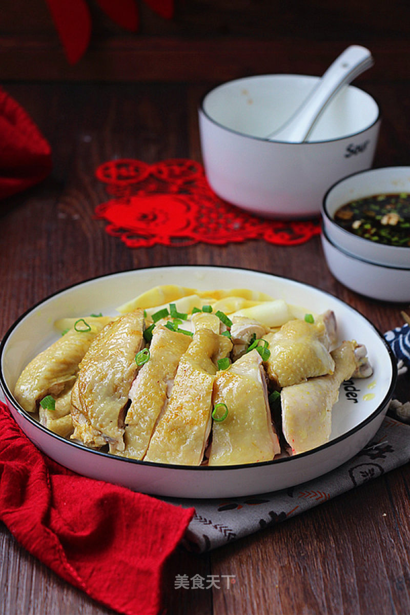 Steamed Chicken with Bamboo Shoots