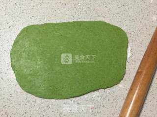 #aca烤明星大赛# Spinach Biscuit Ring (very Suitable for Baby's Teething Biscuits) recipe