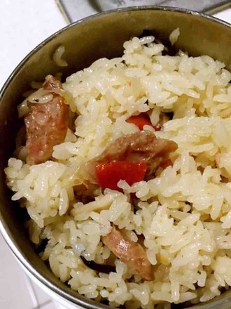 Rice Cooker Version Sausage Stew Rice recipe