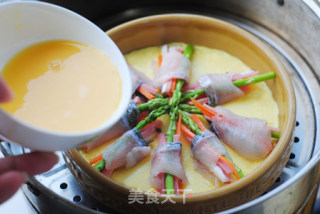 【fresh Vegetables and Fish Rolls with Steamed Eggs】——take The Steamed Eggs to The Next Level recipe