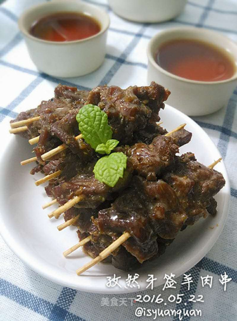 #aca烤明星大赛#cumin Toothpick Lamb Skewers recipe