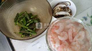 Asparagus and Shrimp Eggs recipe