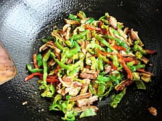 【flying Birds and Animals】---fried Pork with Green Peppers recipe