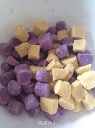 Milky Red Bean Taro Balls recipe