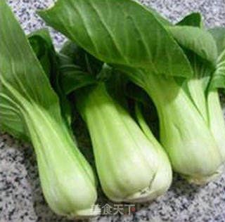 Green Vegetable Tenderloin and Glutinous Rice Cakes recipe