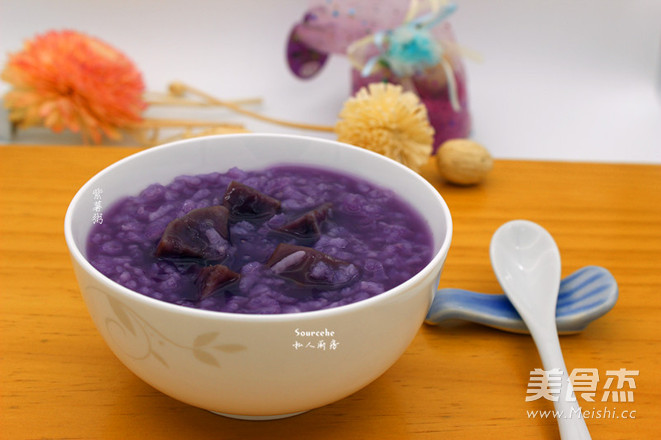 Purple Potato Congee recipe