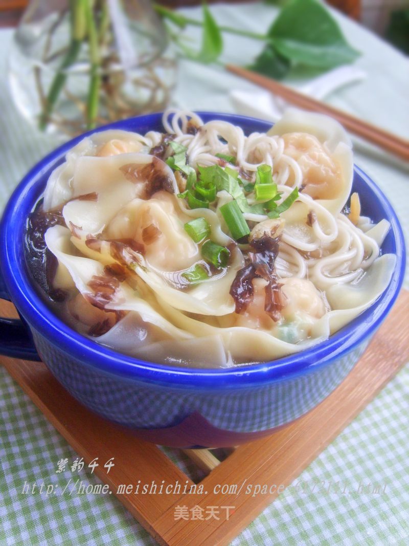 Shrimp Wanton Noodles recipe