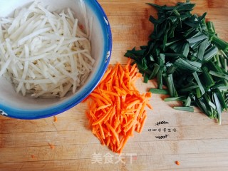Vegetarian Stir-fried Three Silk recipe