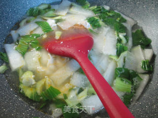 Green Vegetables, Salted Duck Eggs and Winter Melon Soup recipe