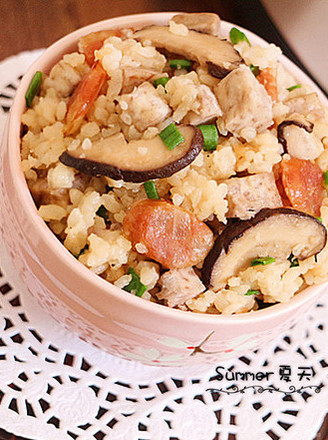 Braised Rice with Taro and Savory recipe