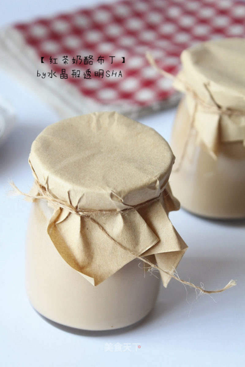 Black Tea Cheese Pudding recipe