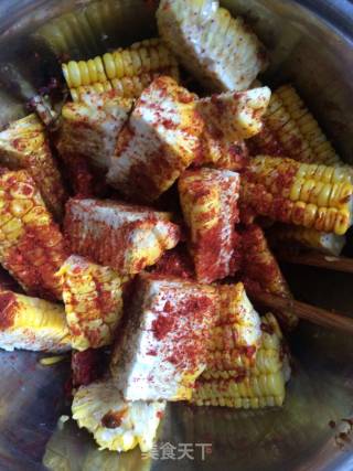 Grilled Corn with Sauce recipe