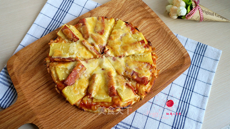 Pineapple Ham Pizza recipe