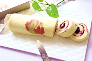 Blueberry Maple Leaf Cake Roll recipe