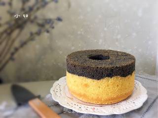 #aca Fourth Session Baking Contest# Making Erotic Chiffon Cakes with Black Sesame Sauce recipe