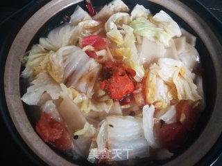 Chinese Cabbage Stewed Noodles recipe