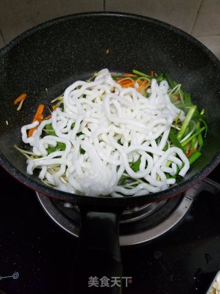 Beef Fried Potato Noodles recipe