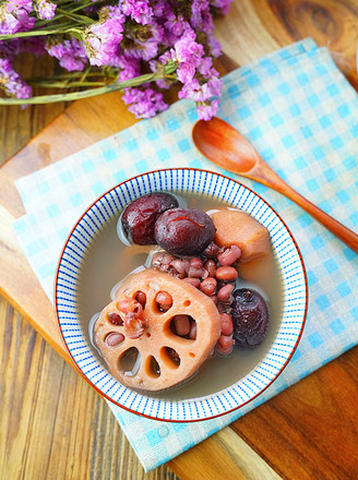 Double Red Lotus Root Sweet Soup recipe