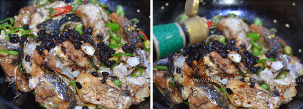 Fried Fish Head with Green Pepper recipe