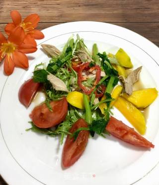 Chicken Mango Seasonal Vegetable Salad recipe