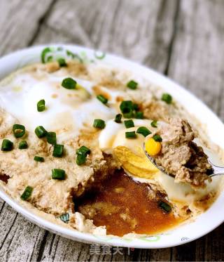 #四session Baking Contest and is Love to Eat Festival# Meat Pie Steamed Eggs recipe