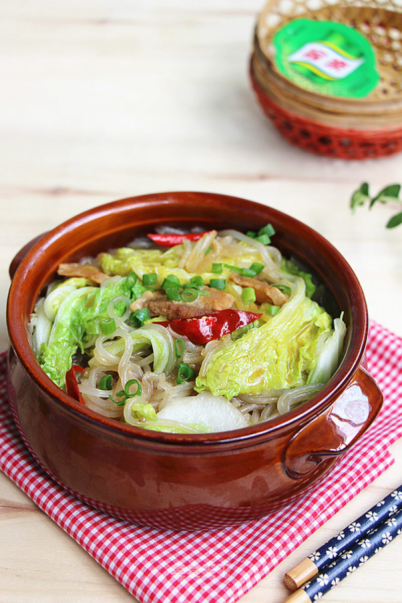 #trust之美#cabbage Stewed Vermicelli recipe