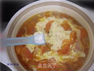 Tomato Egg Ham Soup recipe