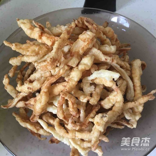 Fried Eryngii Mushrooms with Salt and Pepper recipe