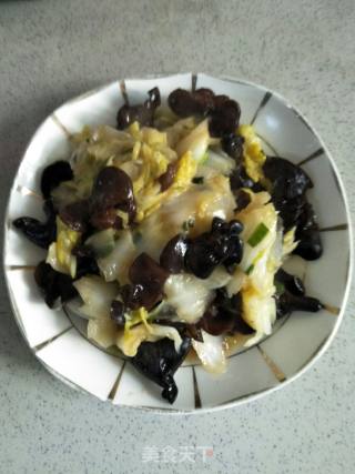 Stir-fried Black and White Dishes recipe