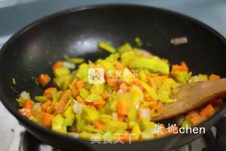 #aca烤明星大赛# Pumpkin and Shrimp Baked Rice recipe