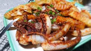 #aca Baking Star Competition# Spicy Grilled Squid with Cumin Sauce recipe