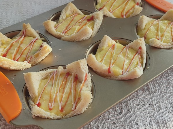 Cheese Corn Toast Cup, Exquisite and Delicious Breakfast Snack, Large recipe