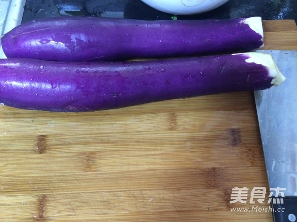 Steamed Eggplant with Minced Meat recipe