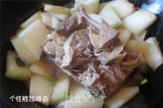 Brine Duck Stewed Winter Melon recipe