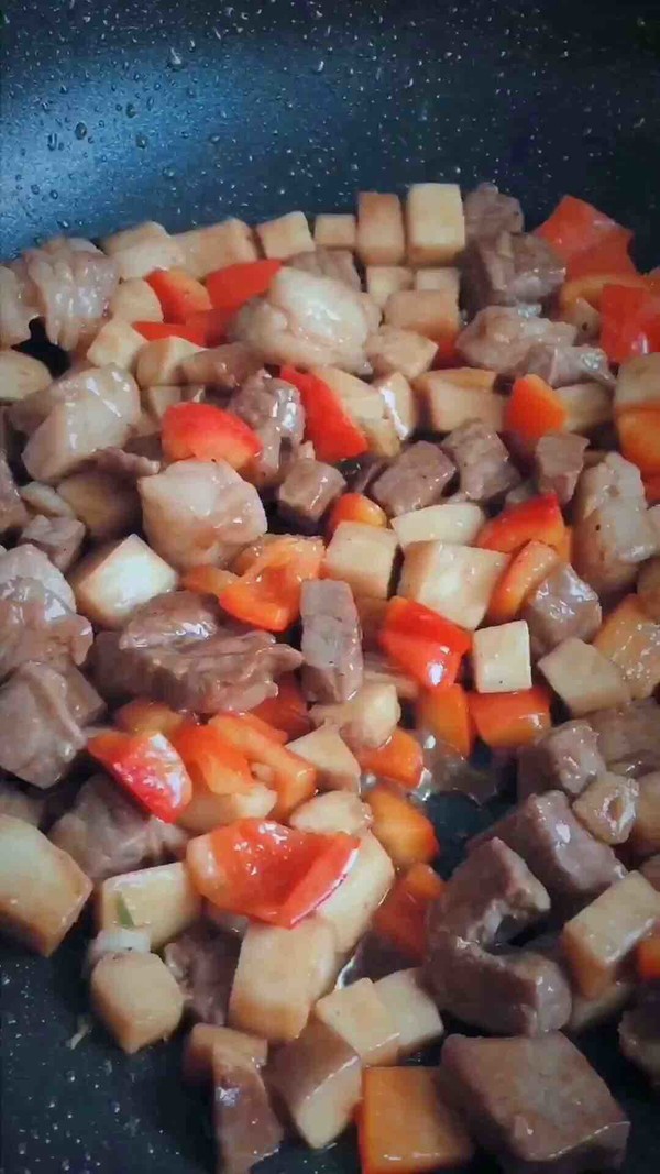 Beef Cubes with Mixed Vegetables recipe
