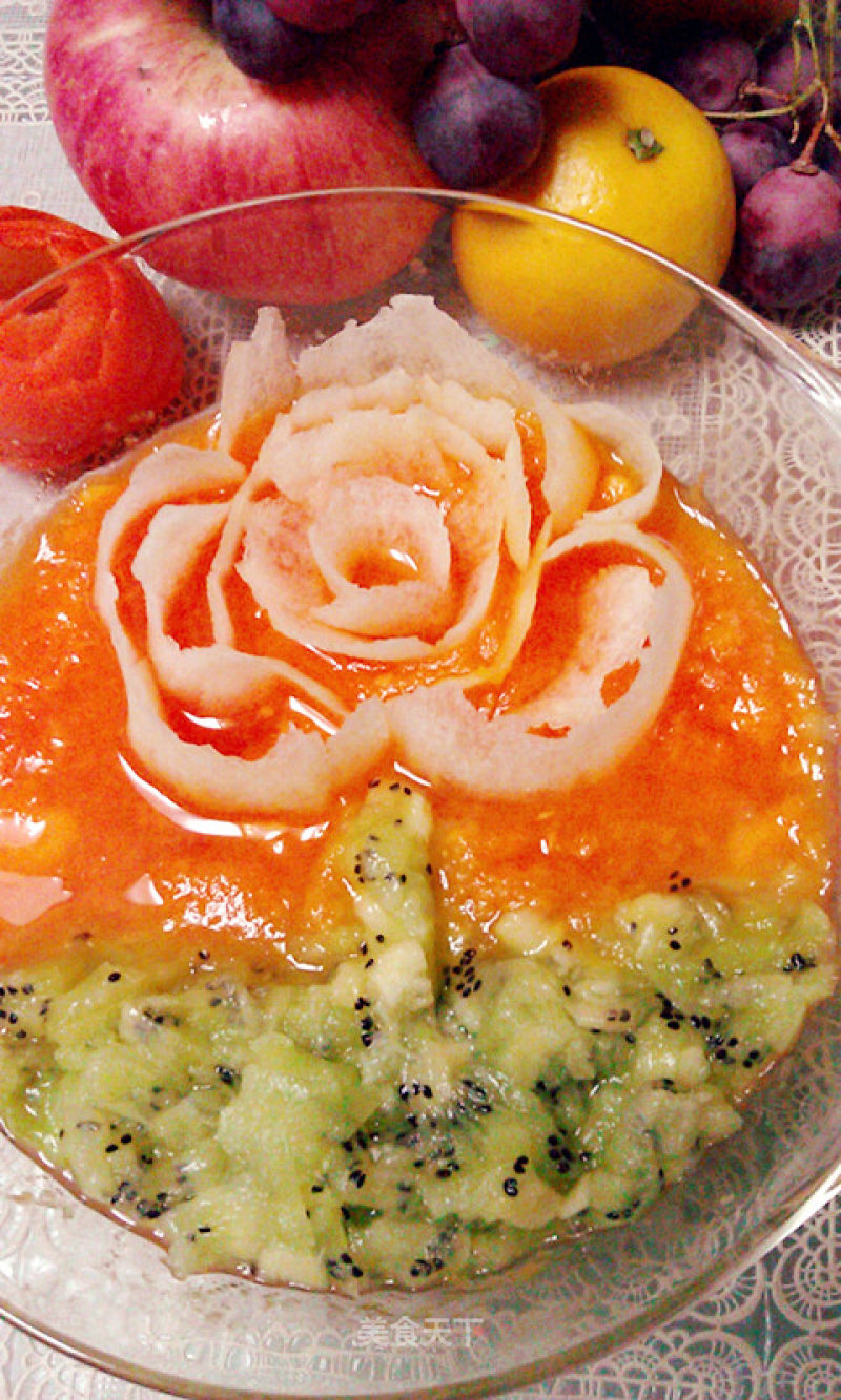 Peony Welcomes The Spring-fresh Papaya Fruit recipe