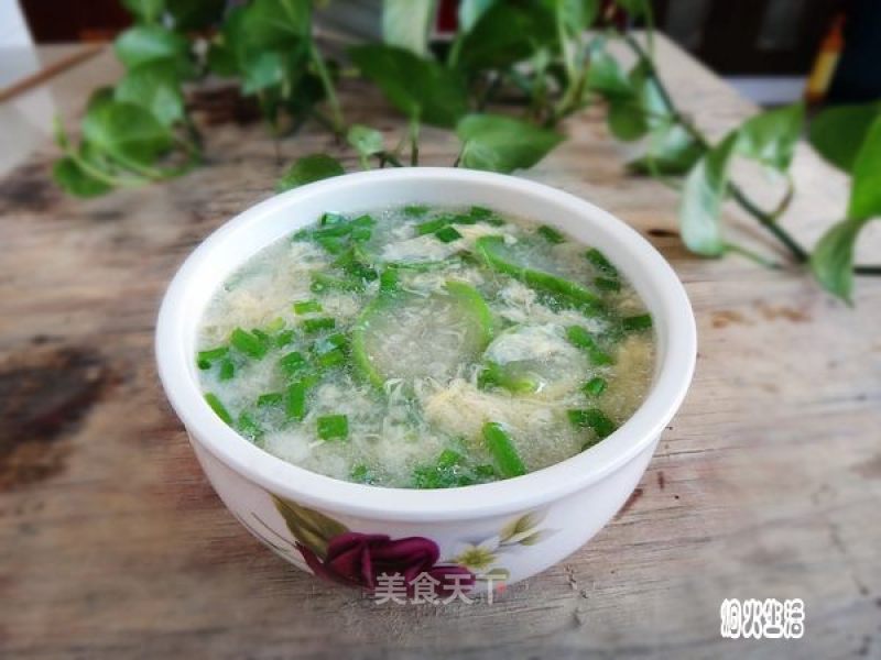 Loofah and Egg Drop Soup recipe