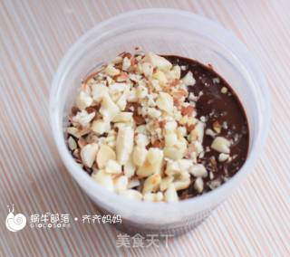 Peanut Chopped Chocolate Banana Cheese Cake recipe