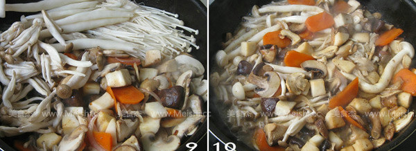 Assorted Mushroom Stew Pot with Black Pepper Sauce recipe