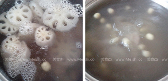 Lotus Root Peanut Chicken Feet Soup recipe