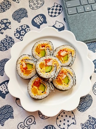 Kimchi Shrimp Sushi Roll recipe