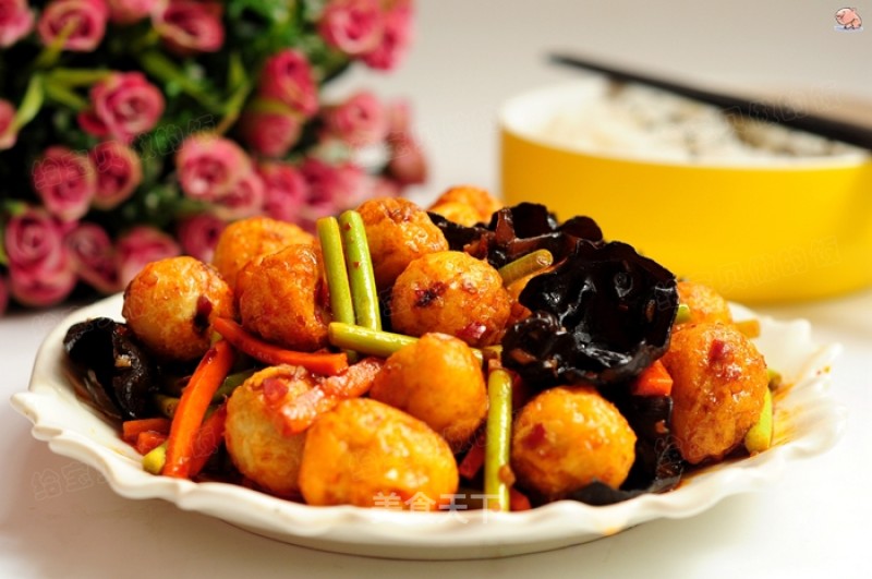 #trust之美#fish-flavored Quail Eggs recipe