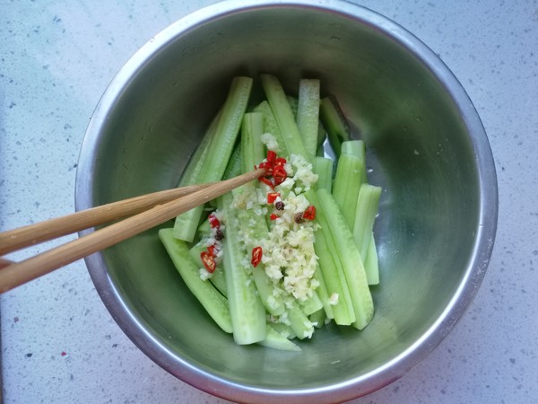 Cold Cucumber Strips recipe