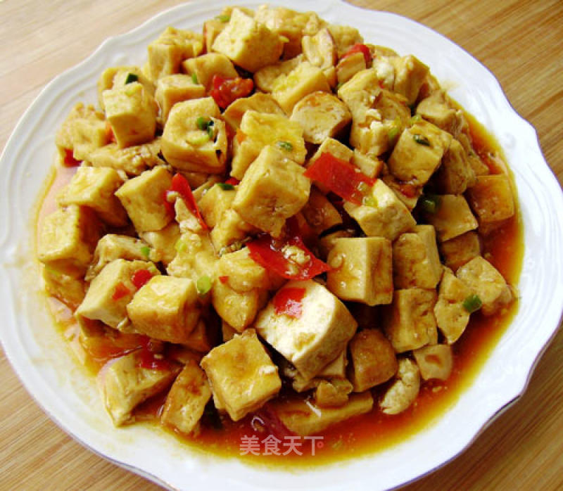 Spicy Stir-fried Tofu Bubbles recipe